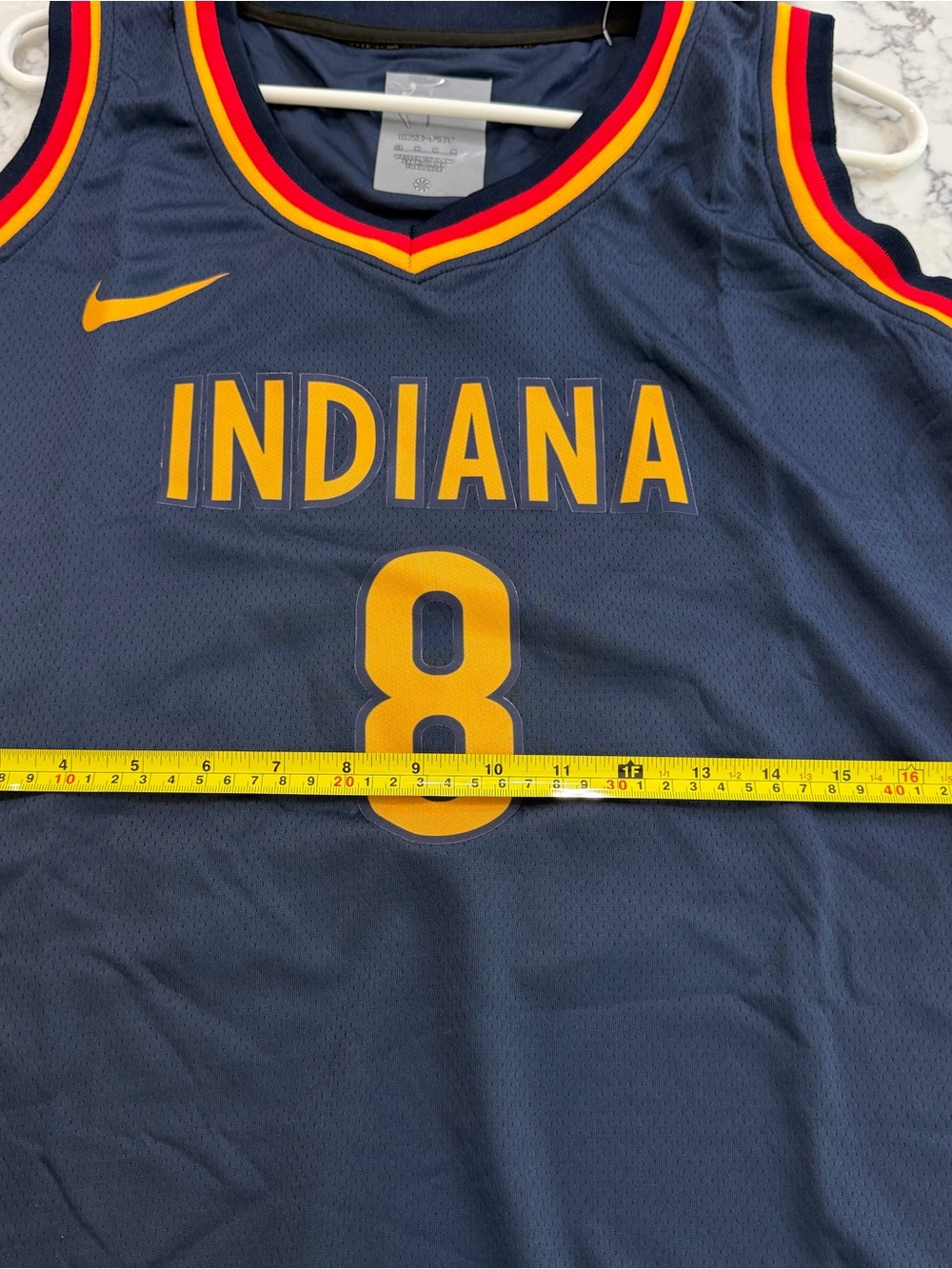 Sophie Cunningham New NikeIndiana Fever Navy, Red & Gold Explorer Edition Jersey - Picture 10 of 13